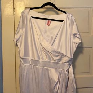 White Satin Ava Dress 4x